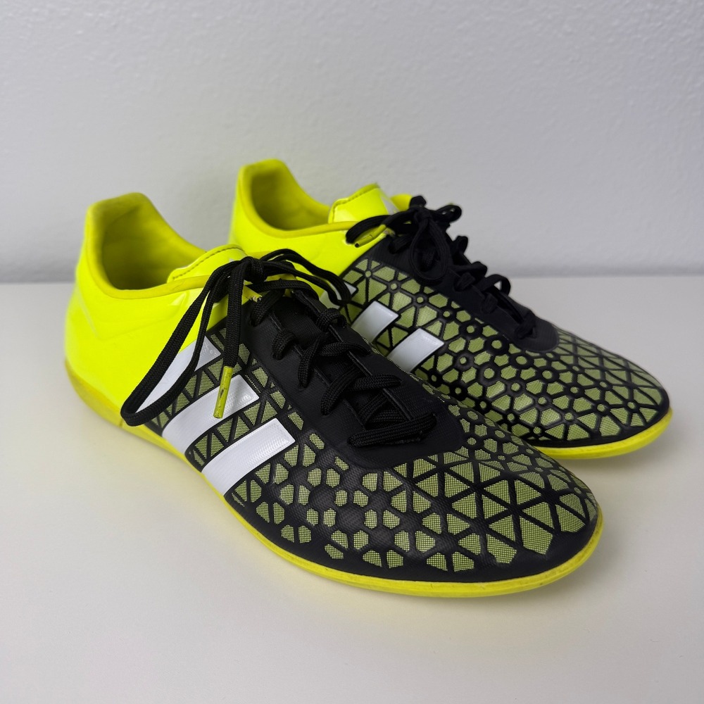 Adidas ACE 15.3 Indoor Soccer Futsal Shoes Mens 7 Womens 8 Yellow Black B27025